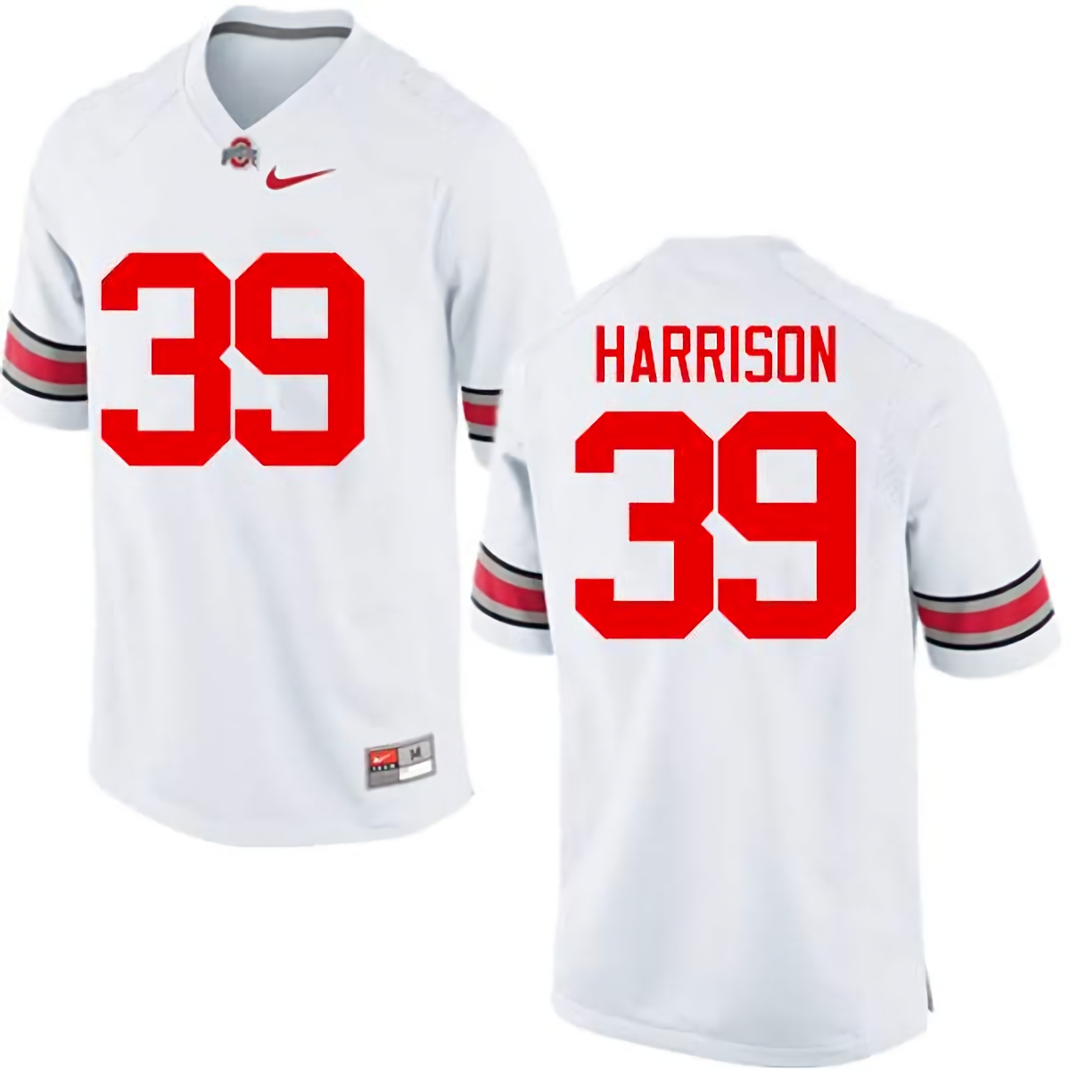 Malik Harrison Ohio State Buckeyes Men's NCAA #39 Nike White College Stitched Football Jersey EFY3056OI